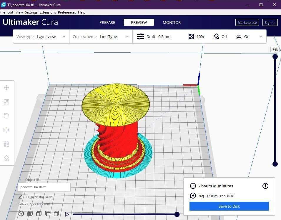 pedestal 04 3D print model_2