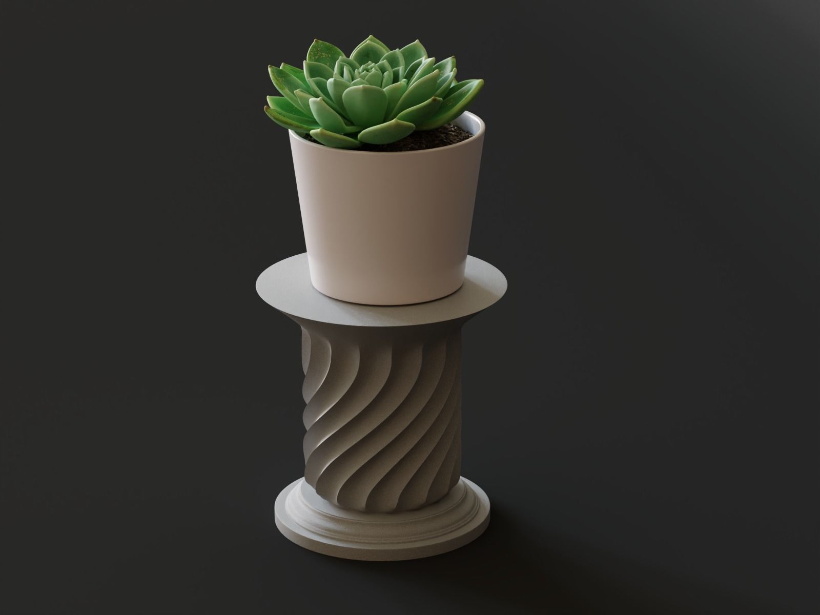 pedestal 04 3D print model_8