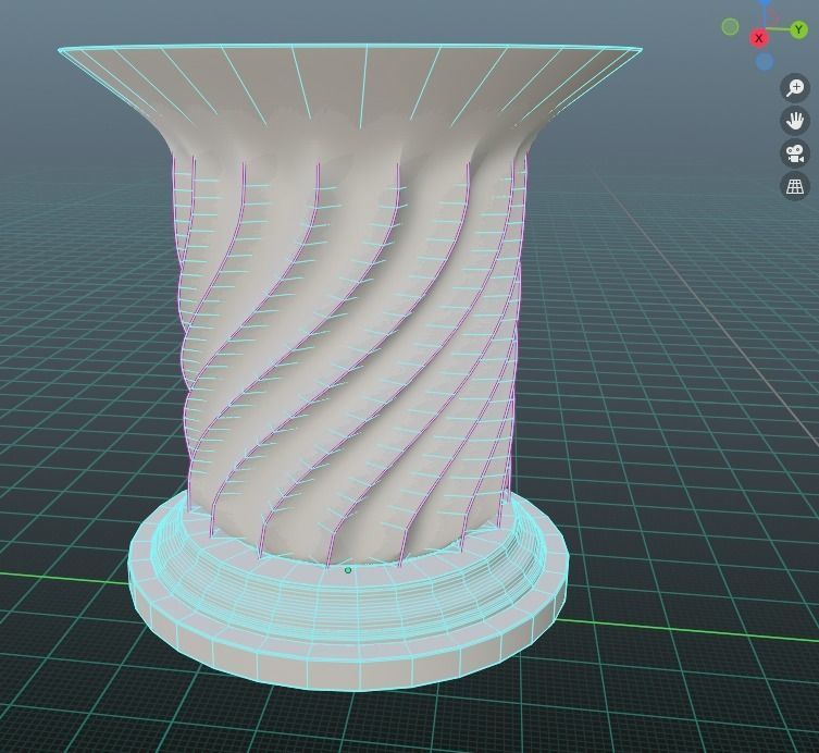 pedestal 04 3D print model_17