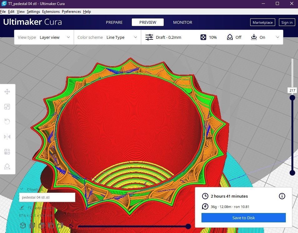 pedestal 04 3D print model_11