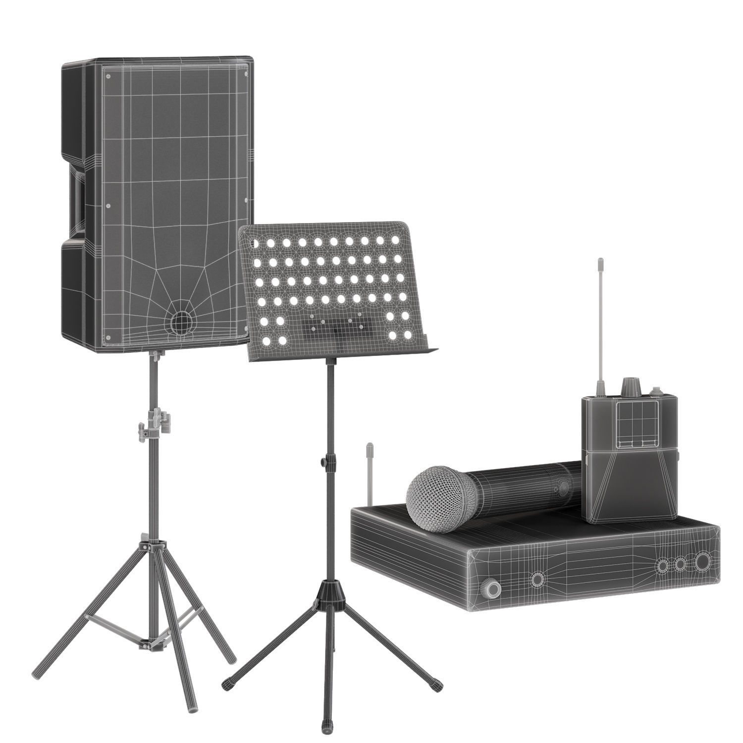Concert accessories 3D model_3