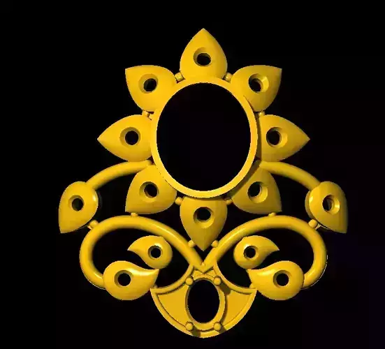 Earring ornate mirror