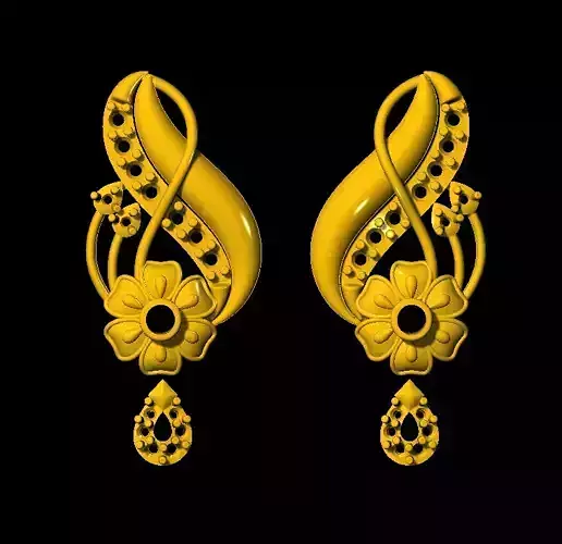 Earring pair of earrings