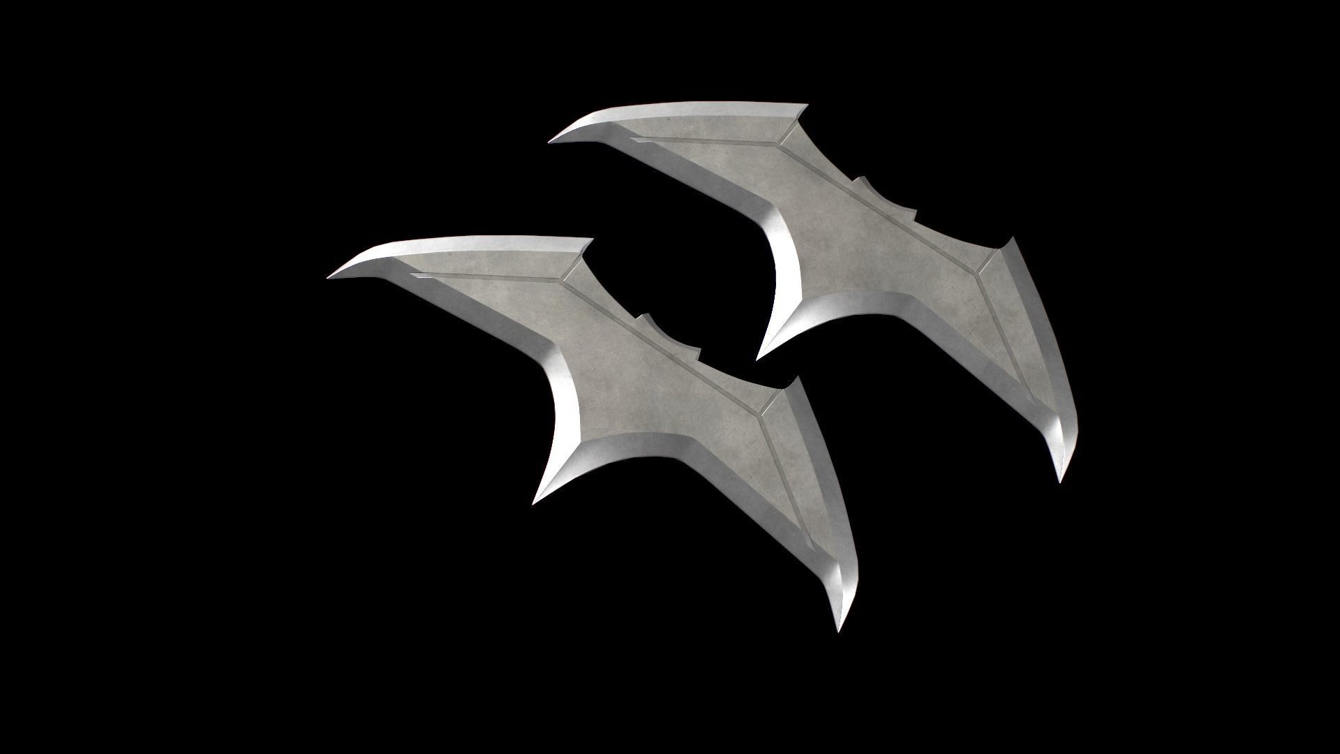 Bat Darts Low-poly 3D model_2