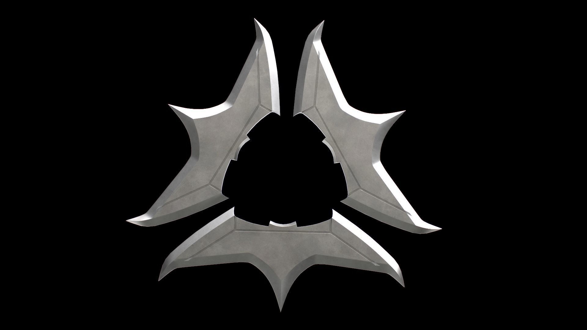 Bat Darts Low-poly 3D model_3