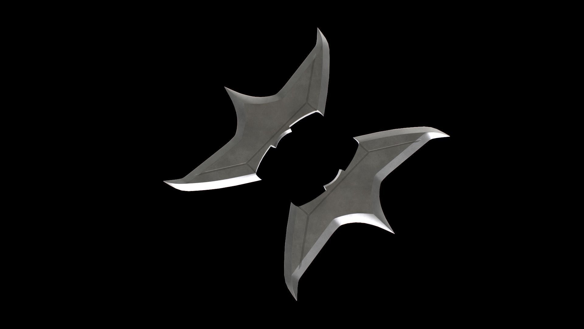 Bat Darts Low-poly 3D model_4