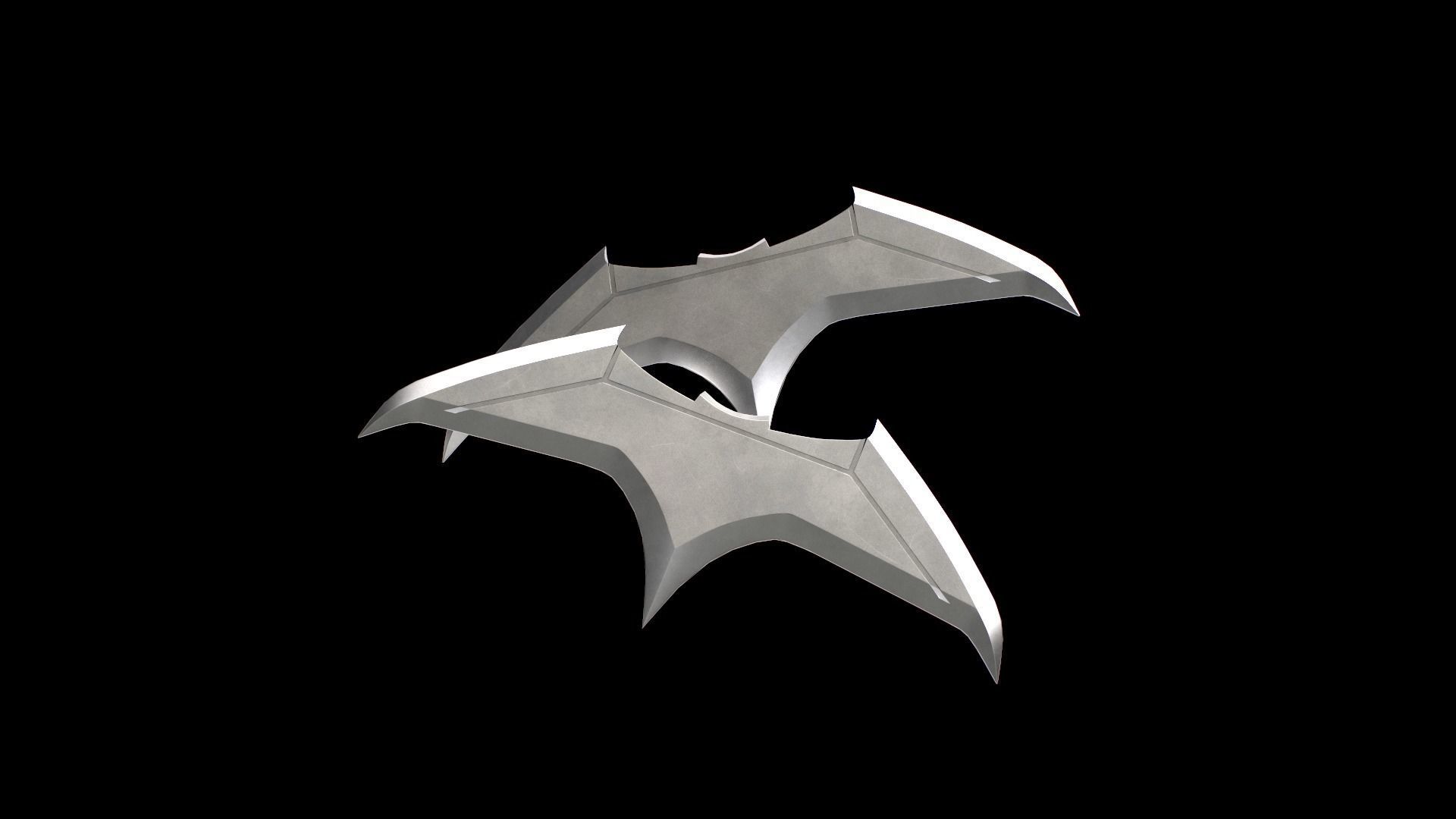 Bat Darts Low-poly 3D model_5