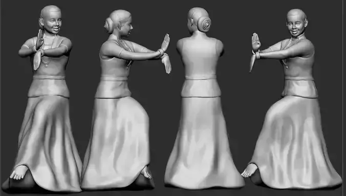 Indian Girl Dance pose