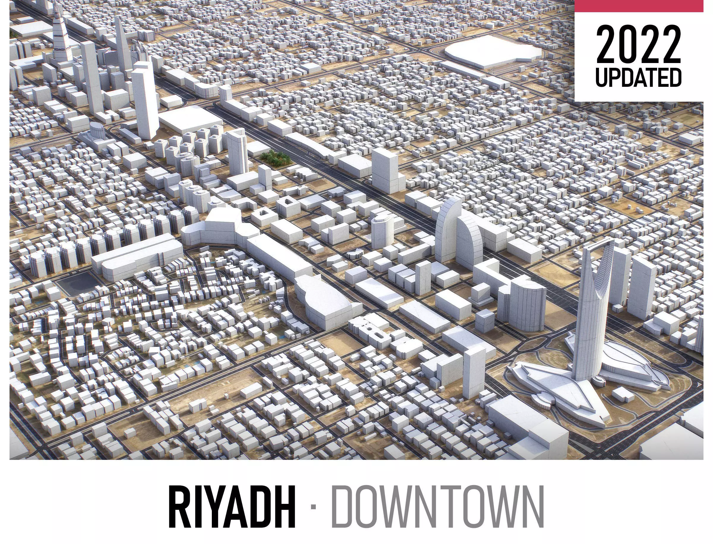 Riyadh Low-poly 3D model
