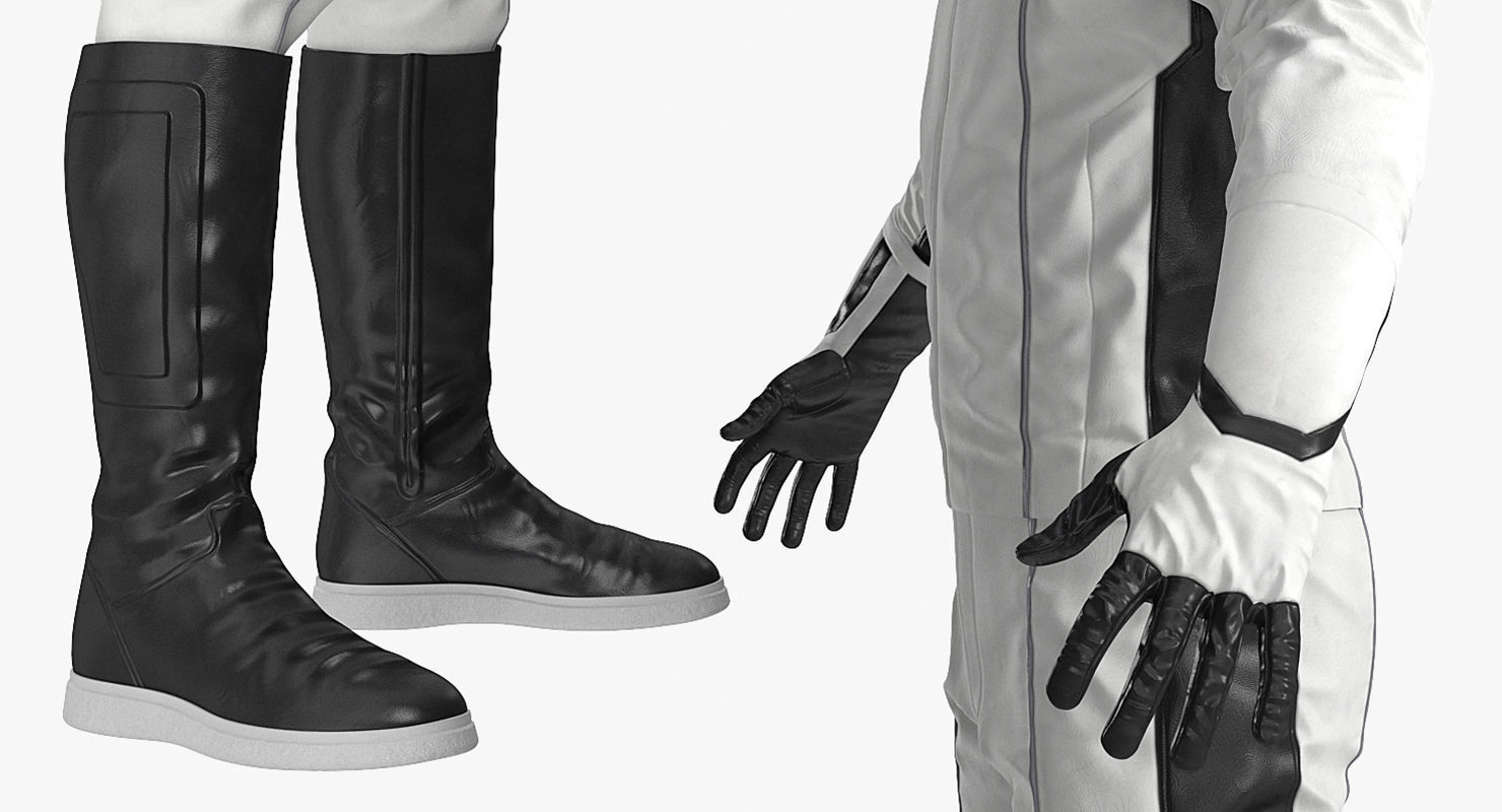 Futuristic Astronaut Space Suit 3D model_8