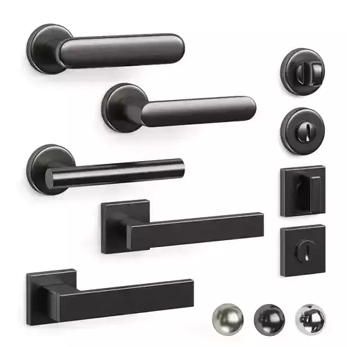 Olivari door handles set5 3D model