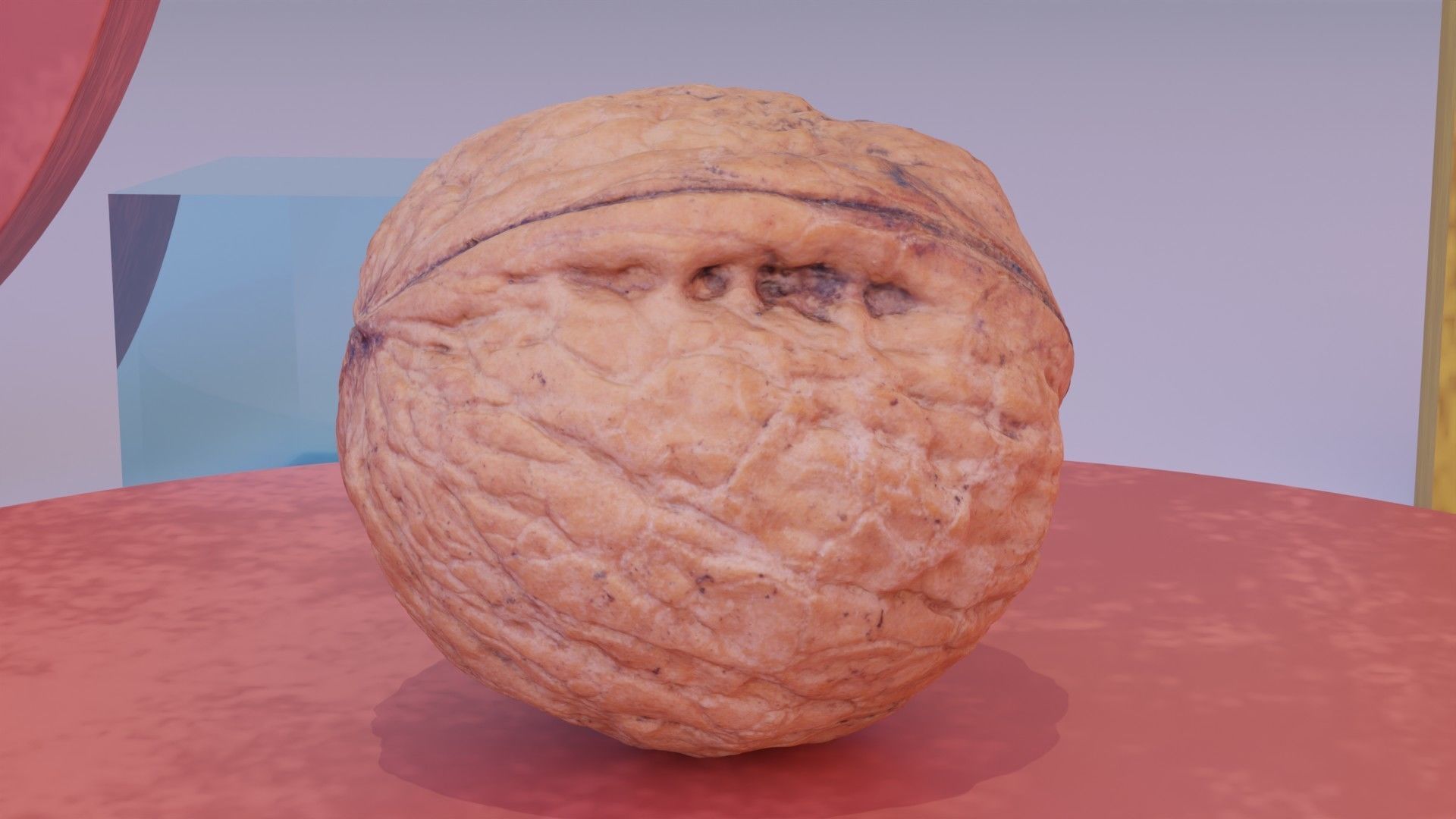 Walnut fruit 07 high-poly 3D model_6