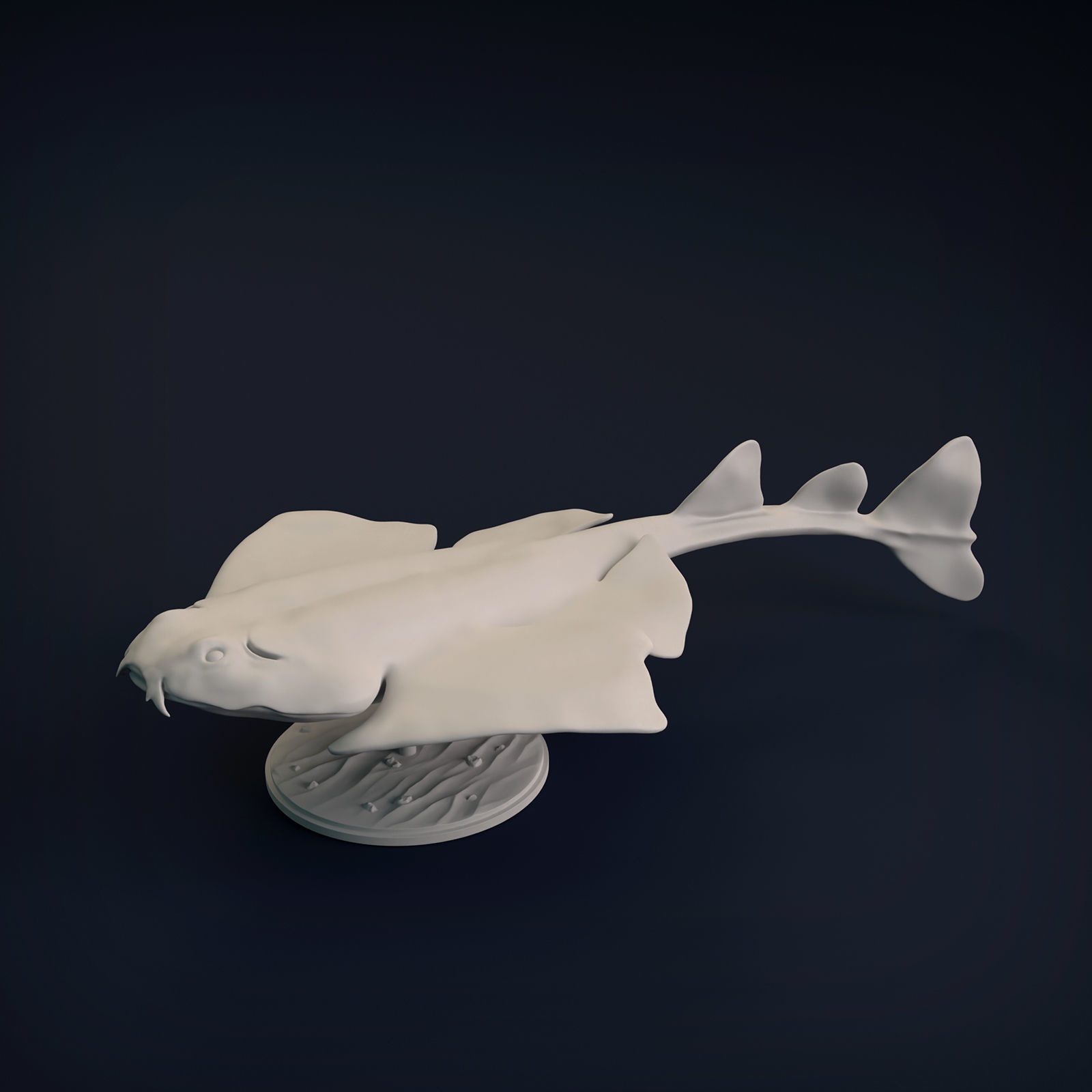 Angel Shark for 3D Printing 3D print model_9