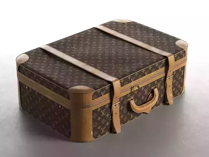 1980 Vintage Suitcase 3D model