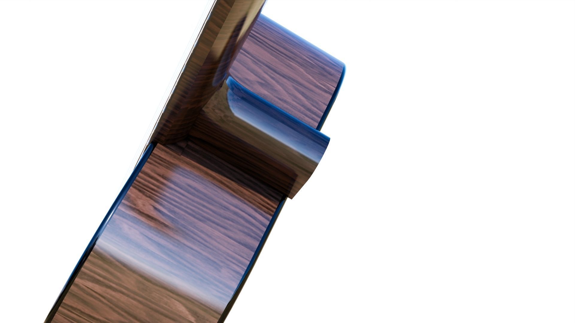 CLASSIC GUITAR Low-poly 3D model_29