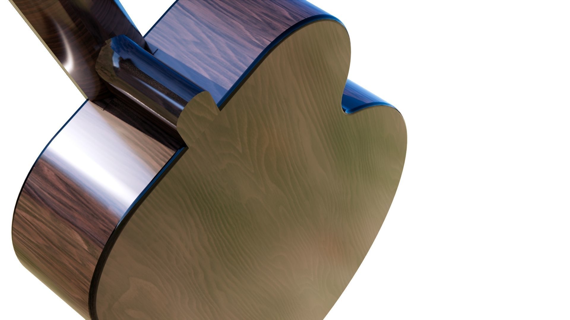 CLASSIC GUITAR Low-poly 3D model_30