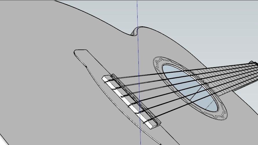 CLASSIC GUITAR Low-poly 3D model_16