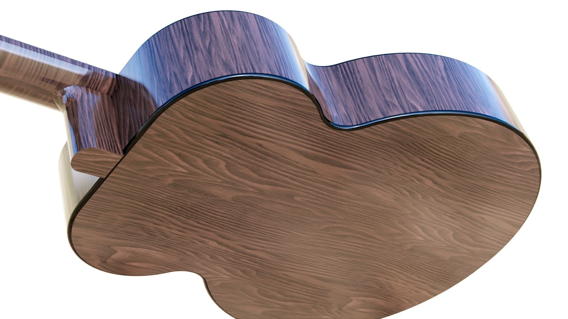 CLASSIC GUITAR Low-poly 3D model_7