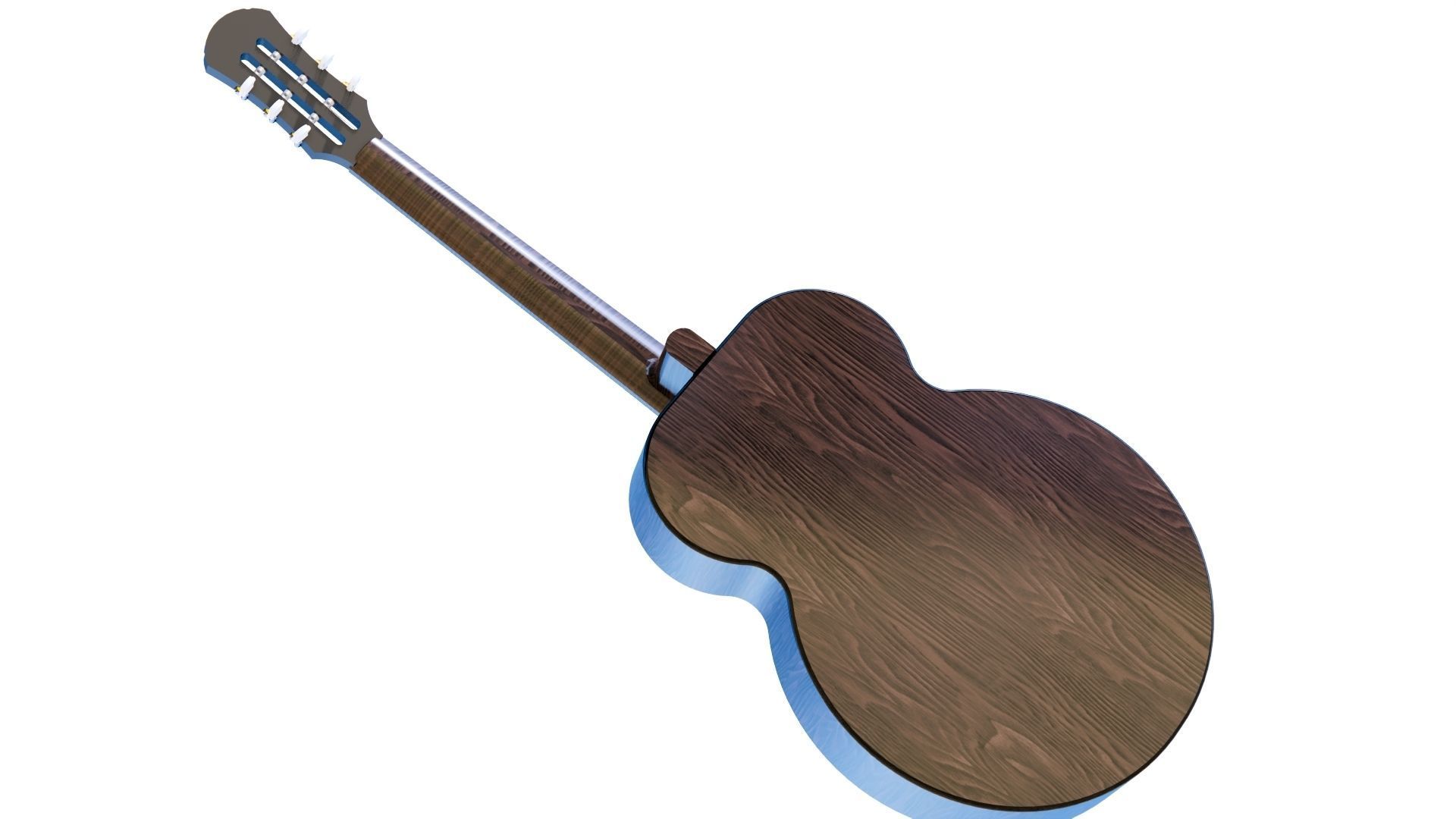 CLASSIC GUITAR Low-poly 3D model_26