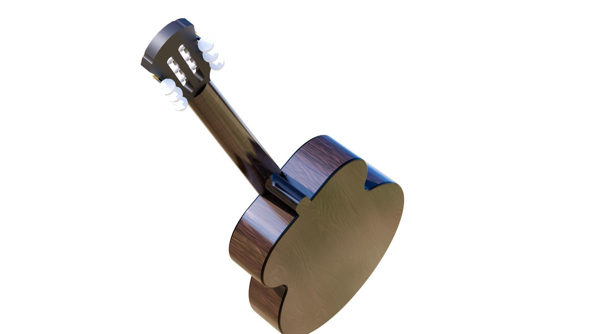 CLASSIC GUITAR Low-poly 3D model_35