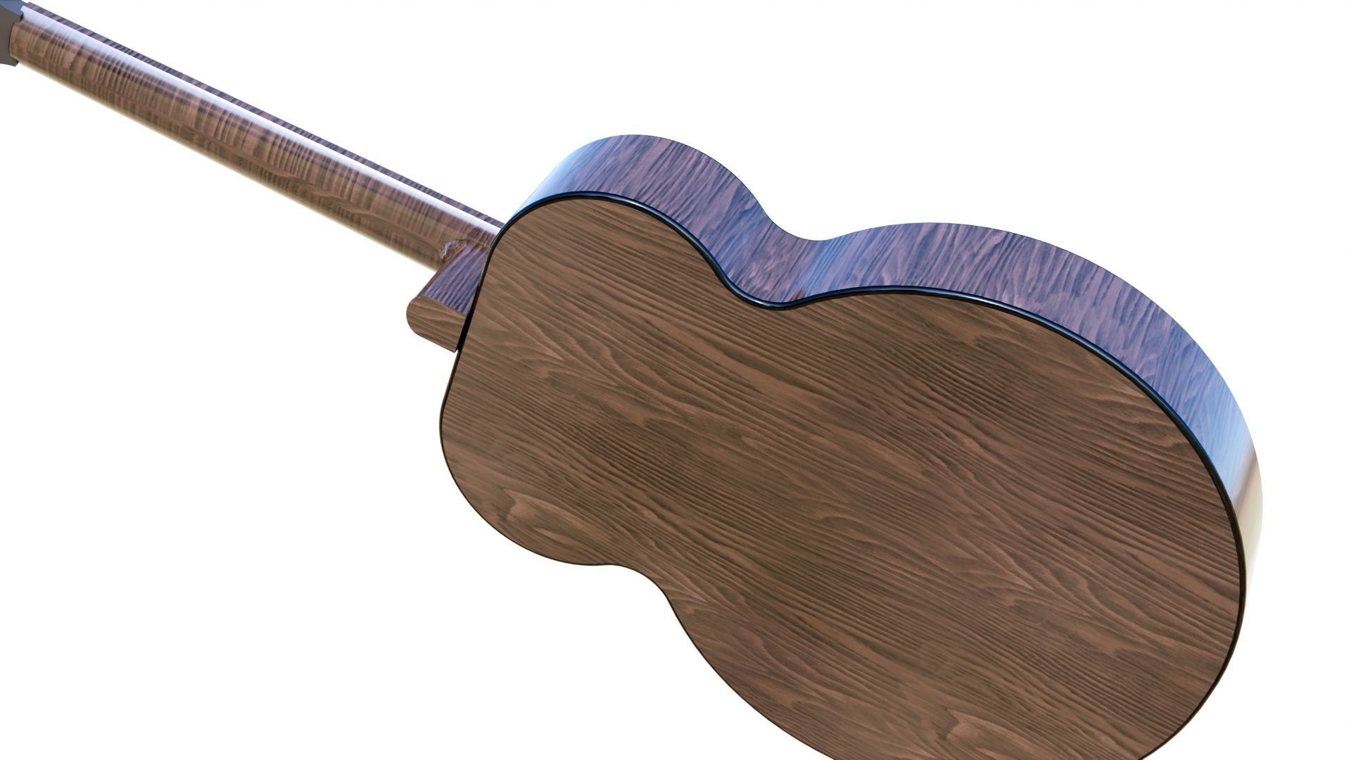 CLASSIC GUITAR Low-poly 3D model_31