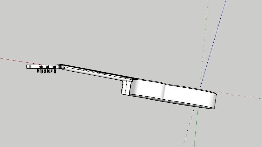 CLASSIC GUITAR Low-poly 3D model_20