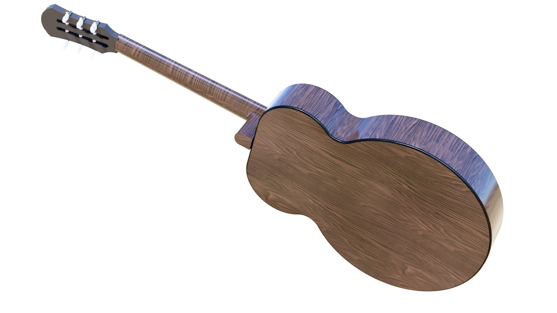 CLASSIC GUITAR Low-poly 3D model_34