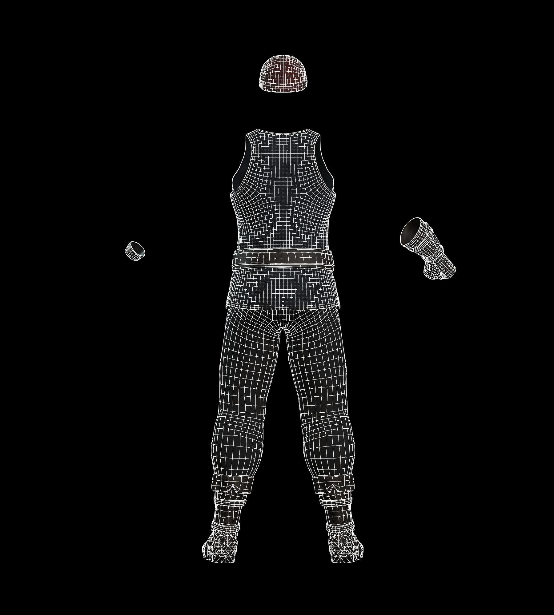 The Blacksmith Male - Fantasy Clothing Low-poly 3D model_12