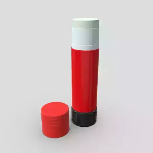 Glue Stick Open Low-poly 3D model