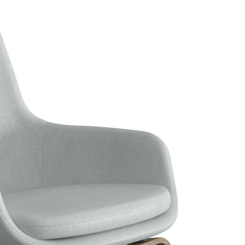 Era Wooden Lounge High Chair 3D model_2