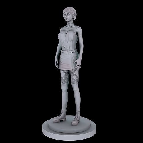 Club girl 3D print model