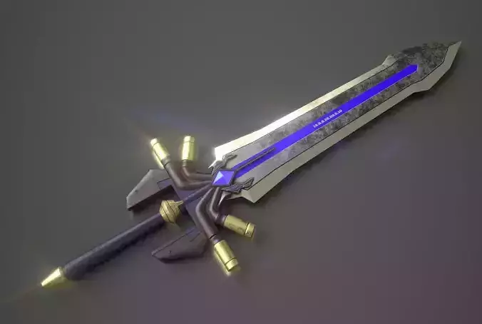Gaming Sword 3D Model