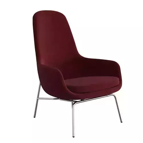 Era Steel Lounge High Chair 3D model