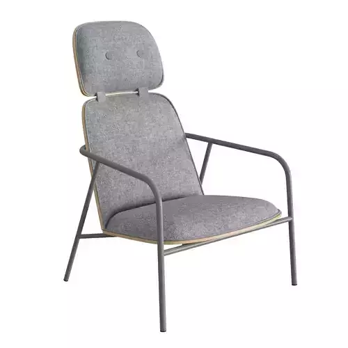 Pad Lounge Chair High 3D model