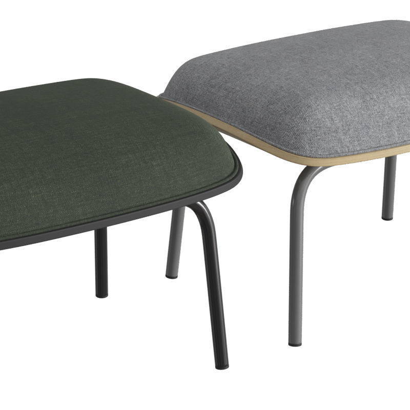 Pad Footstool 3D model_3