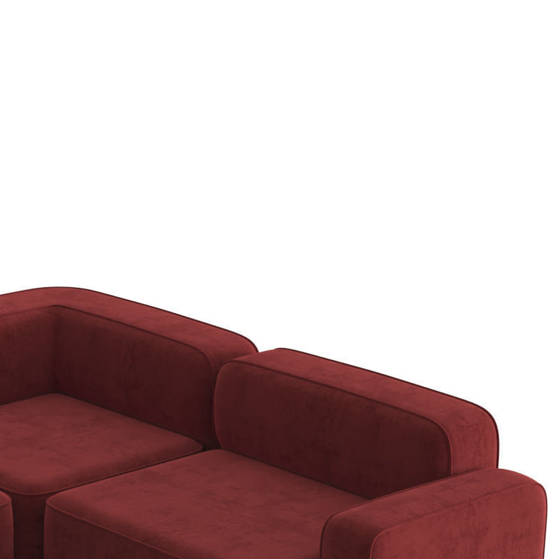 Rope Sofa 2 Seater Corner 3D model_2