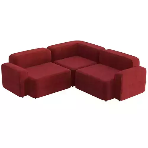 Rope Sofa 2 Seater Corner 3D model Rope Sofa 2 Seater Corner 3D model