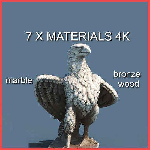 Eagle Statue PBR Low-poly 3D model