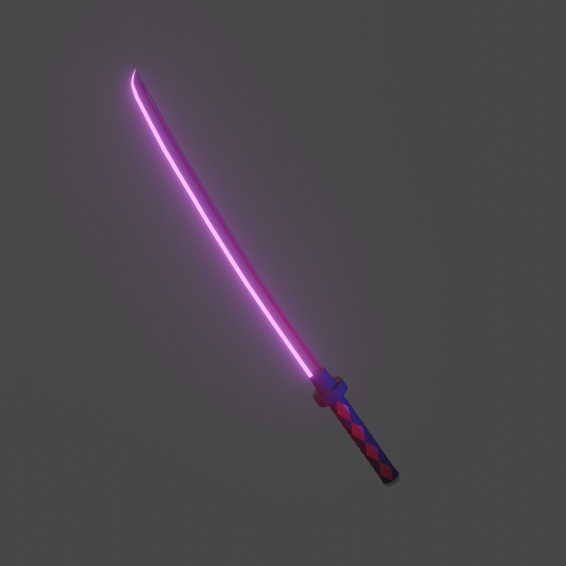 Katana star wars light saber Low-poly 3D model_6