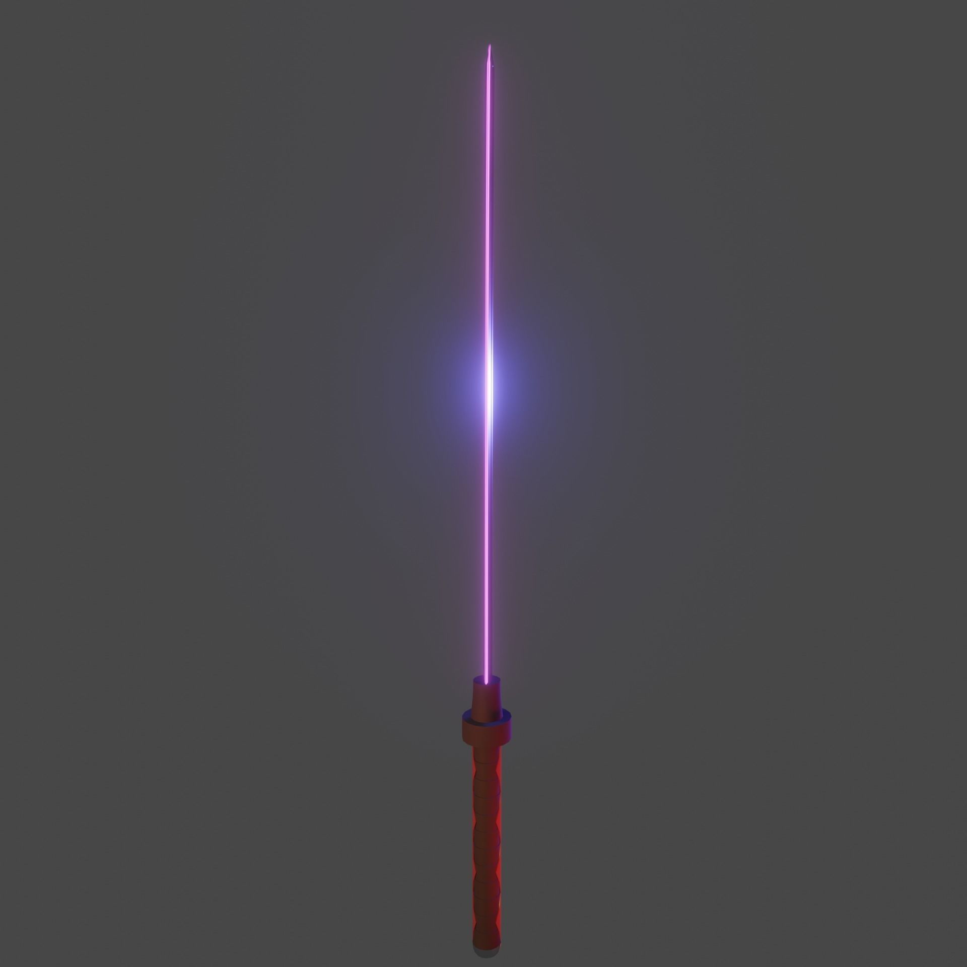 Katana star wars light saber Low-poly 3D model_1