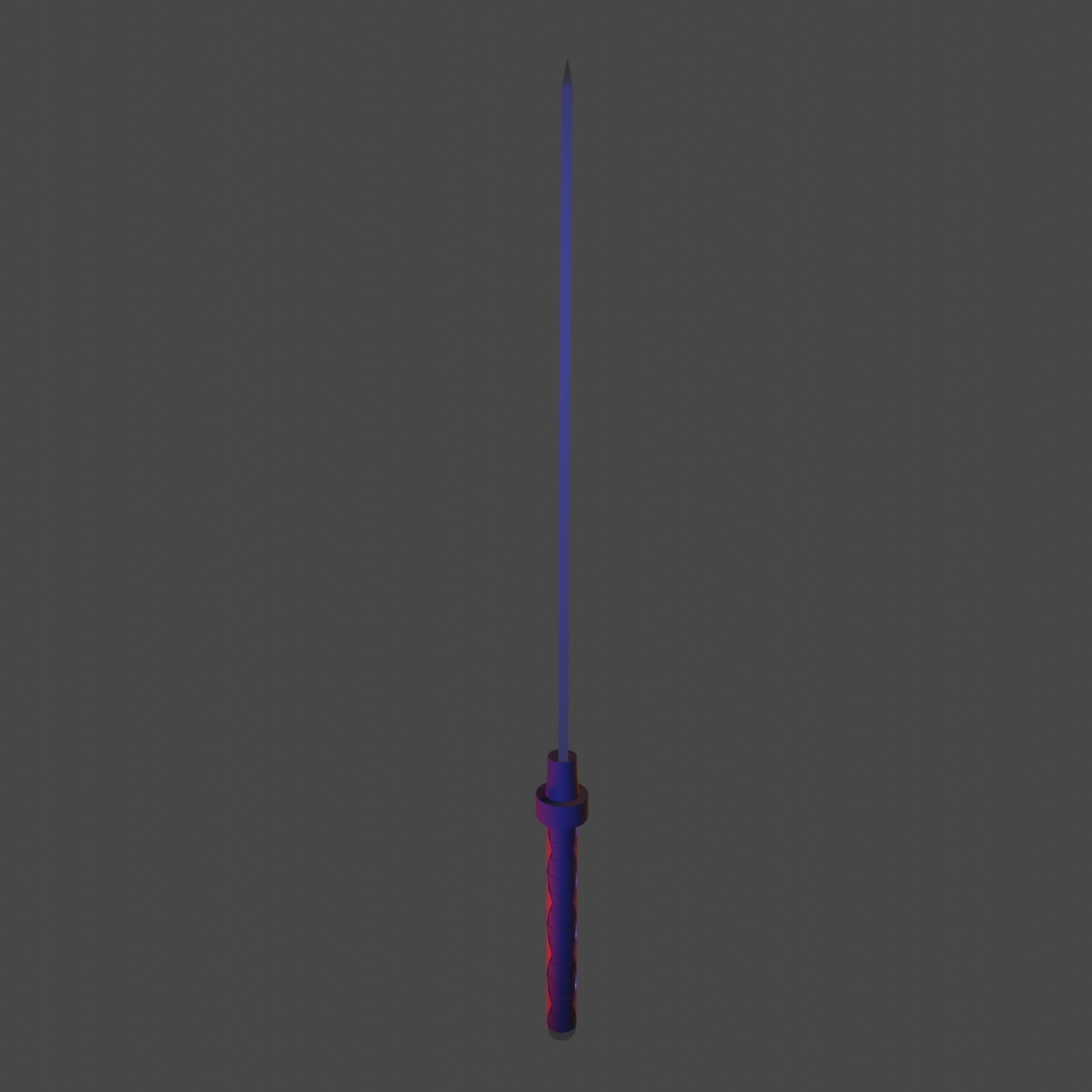 Katana star wars light saber Low-poly 3D model_2