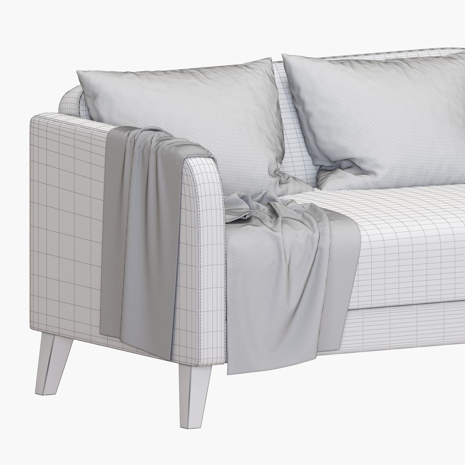 LINANAS 2 SEAT SOFA 3D model_3