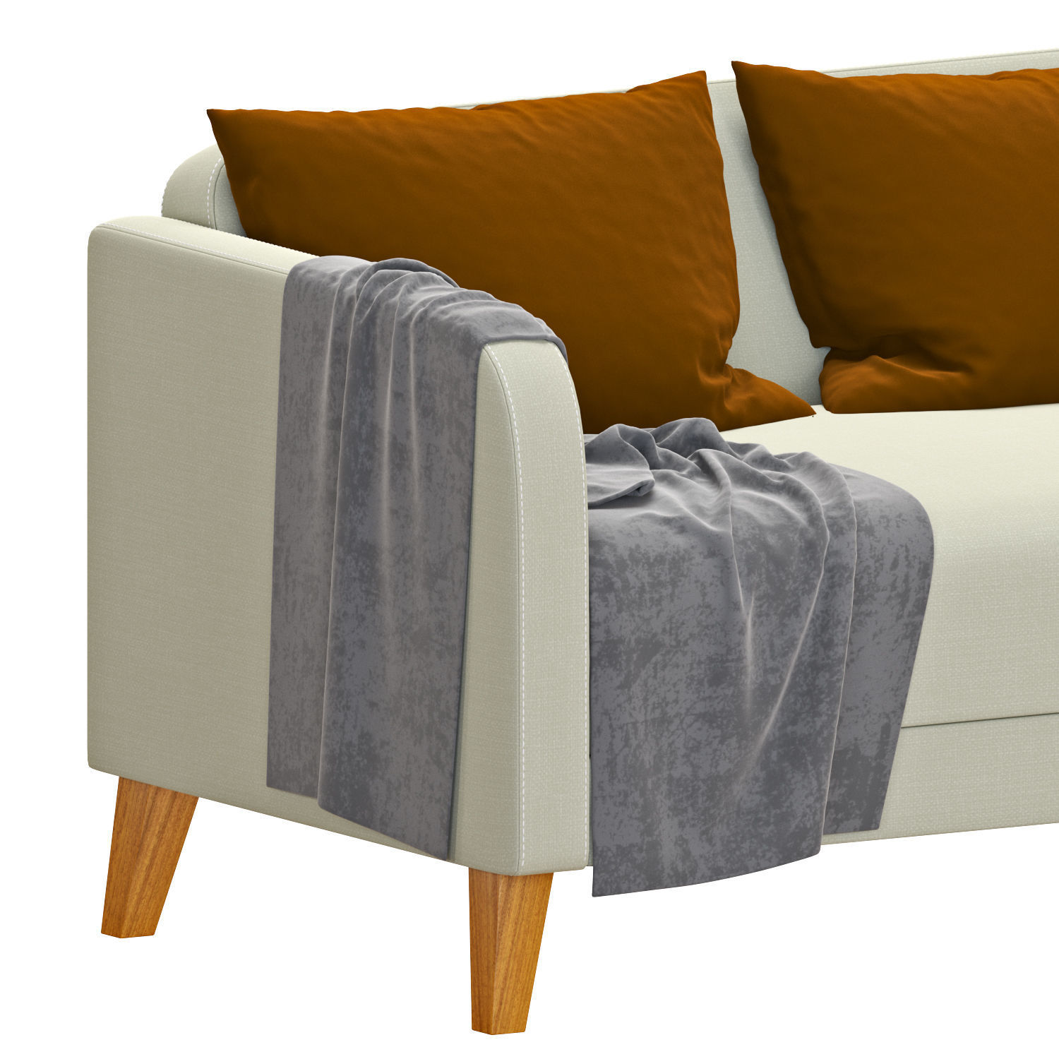 LINANAS 2 SEAT SOFA 3D model_2