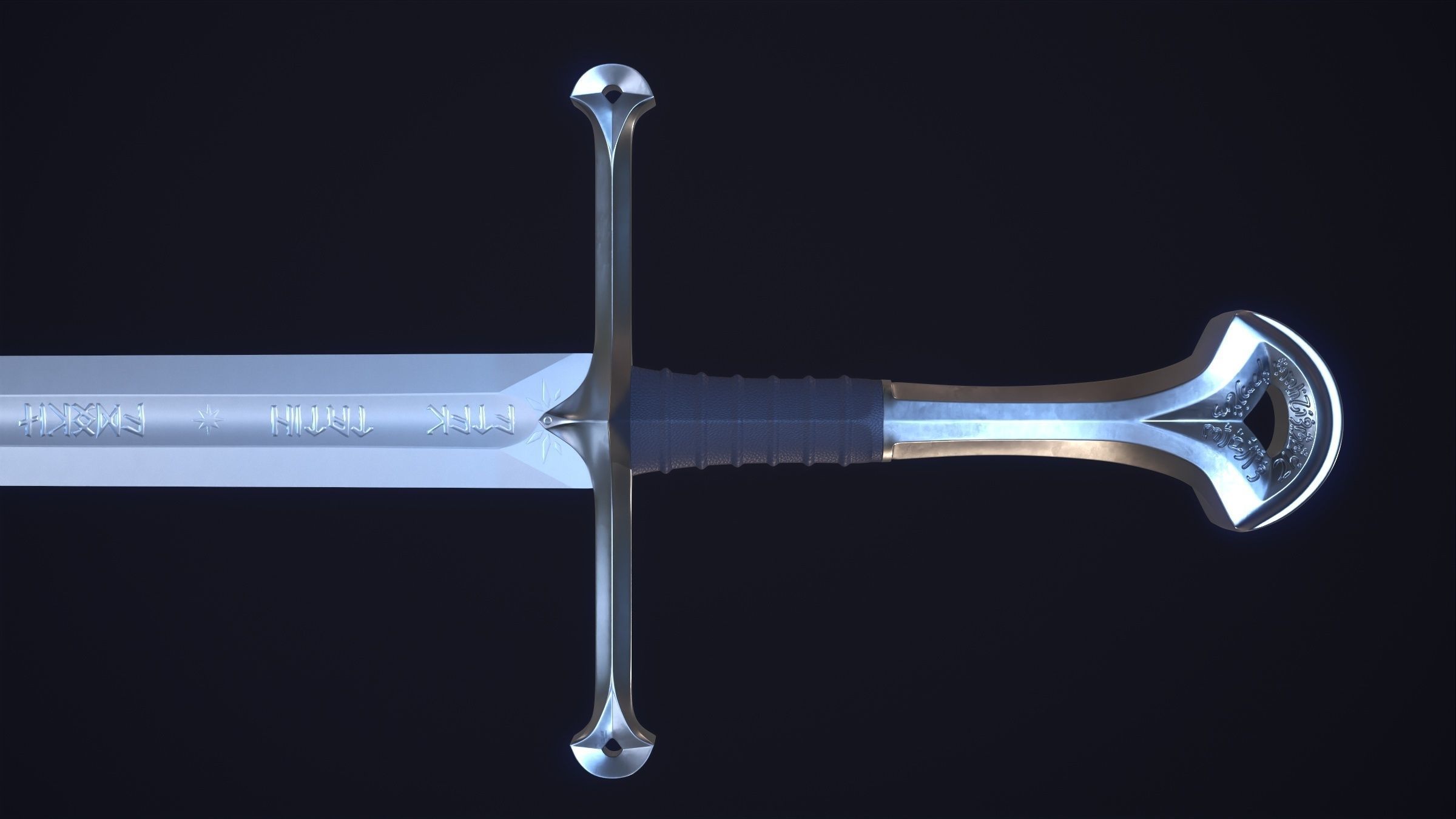 Anduril - Flame of the West 3D Printable 3D print model_10