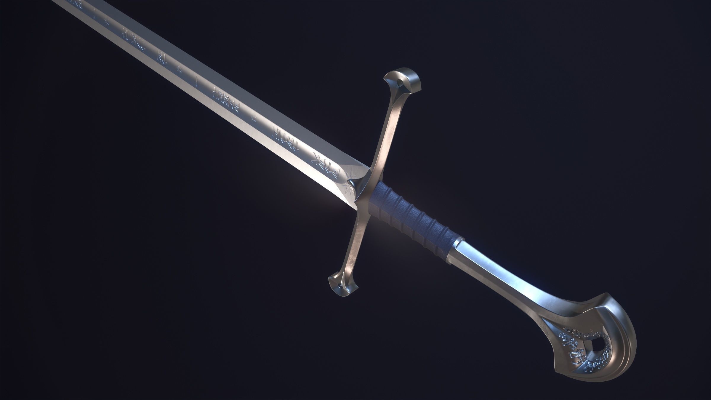 Anduril - Flame of the West 3D Printable 3D print model_9