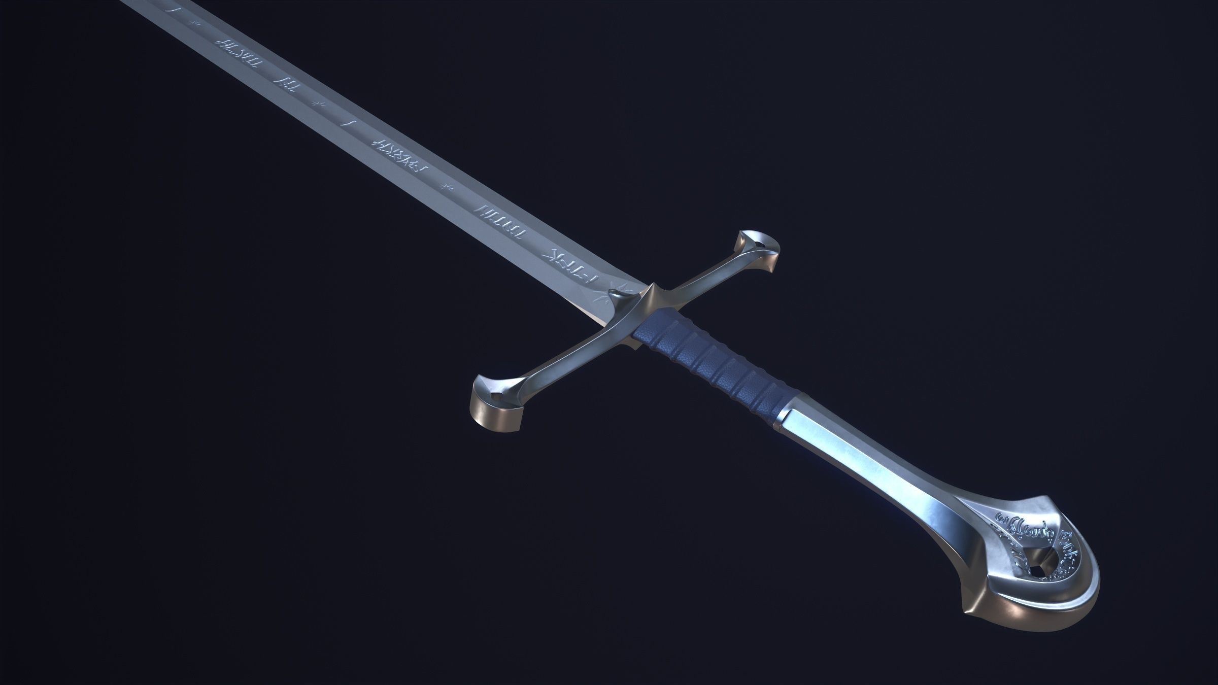 Anduril - Flame of the West 3D Printable 3D print model_8