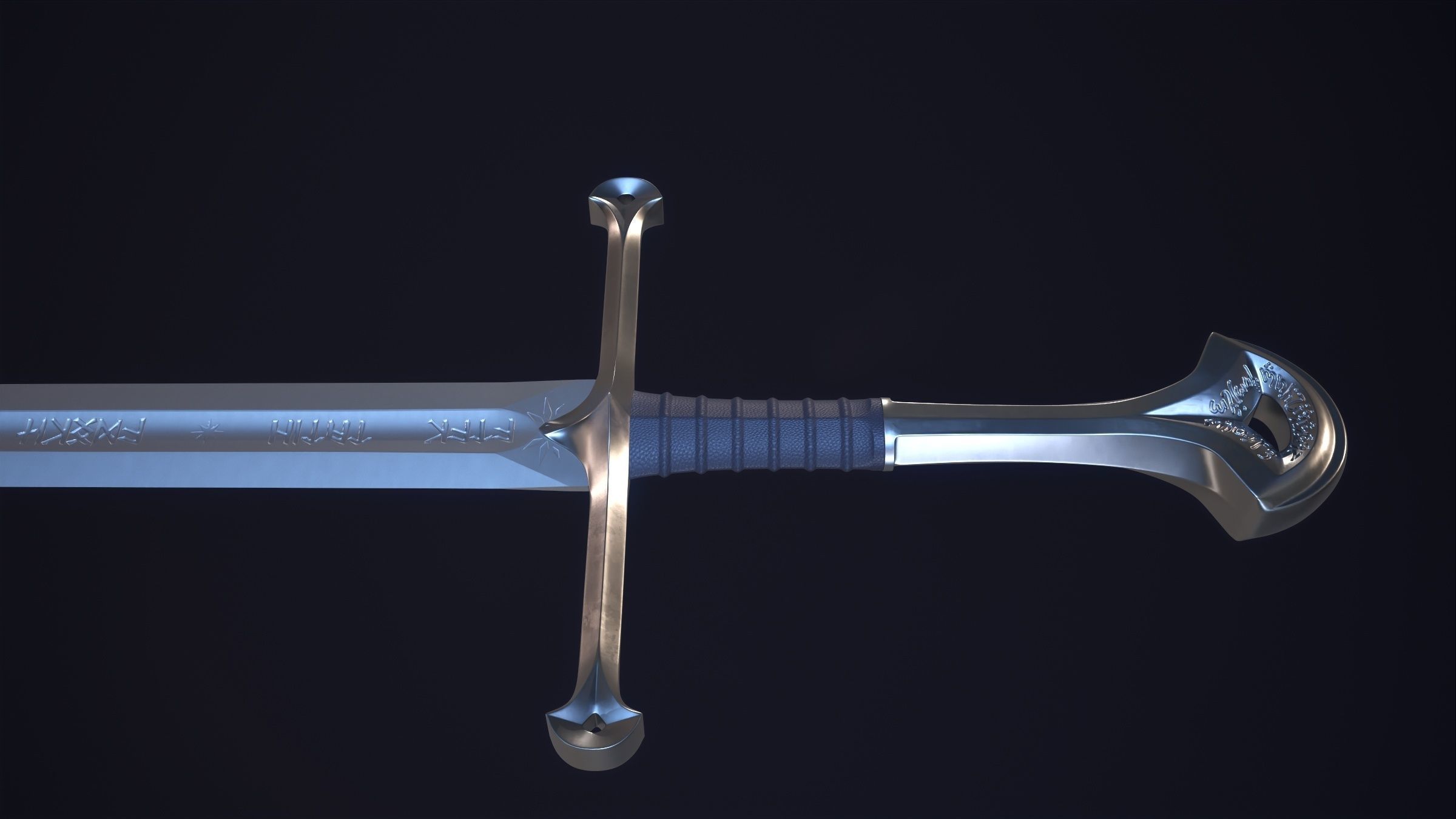 Anduril - Flame of the West 3D Printable 3D print model_12