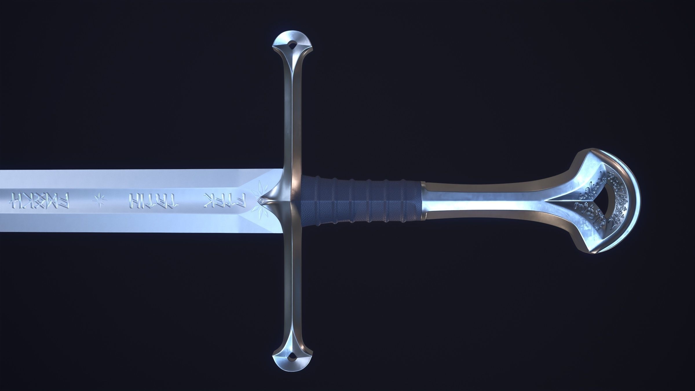 Anduril - Flame of the West 3D Printable 3D print model_3