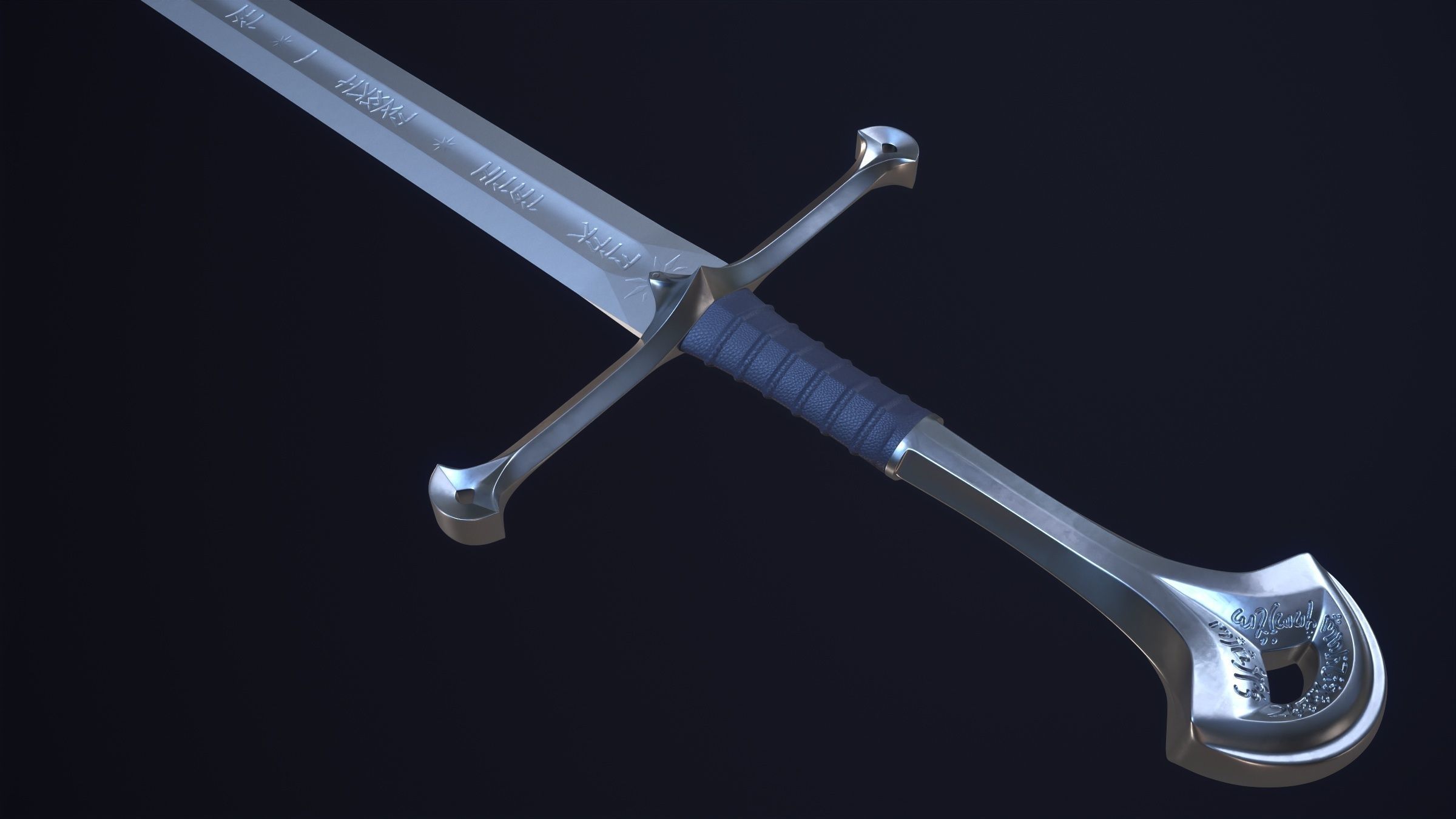 Anduril - Flame of the West 3D Printable 3D print model_7