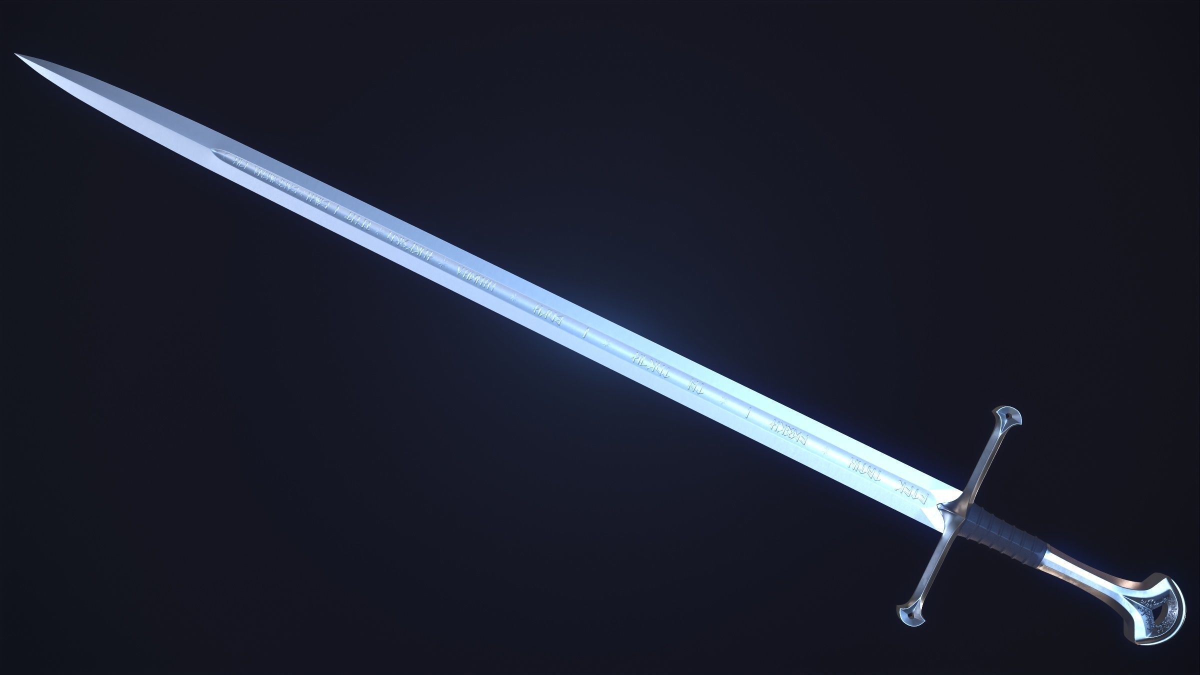 Anduril - Flame of the West 3D Printable 3D print model_2